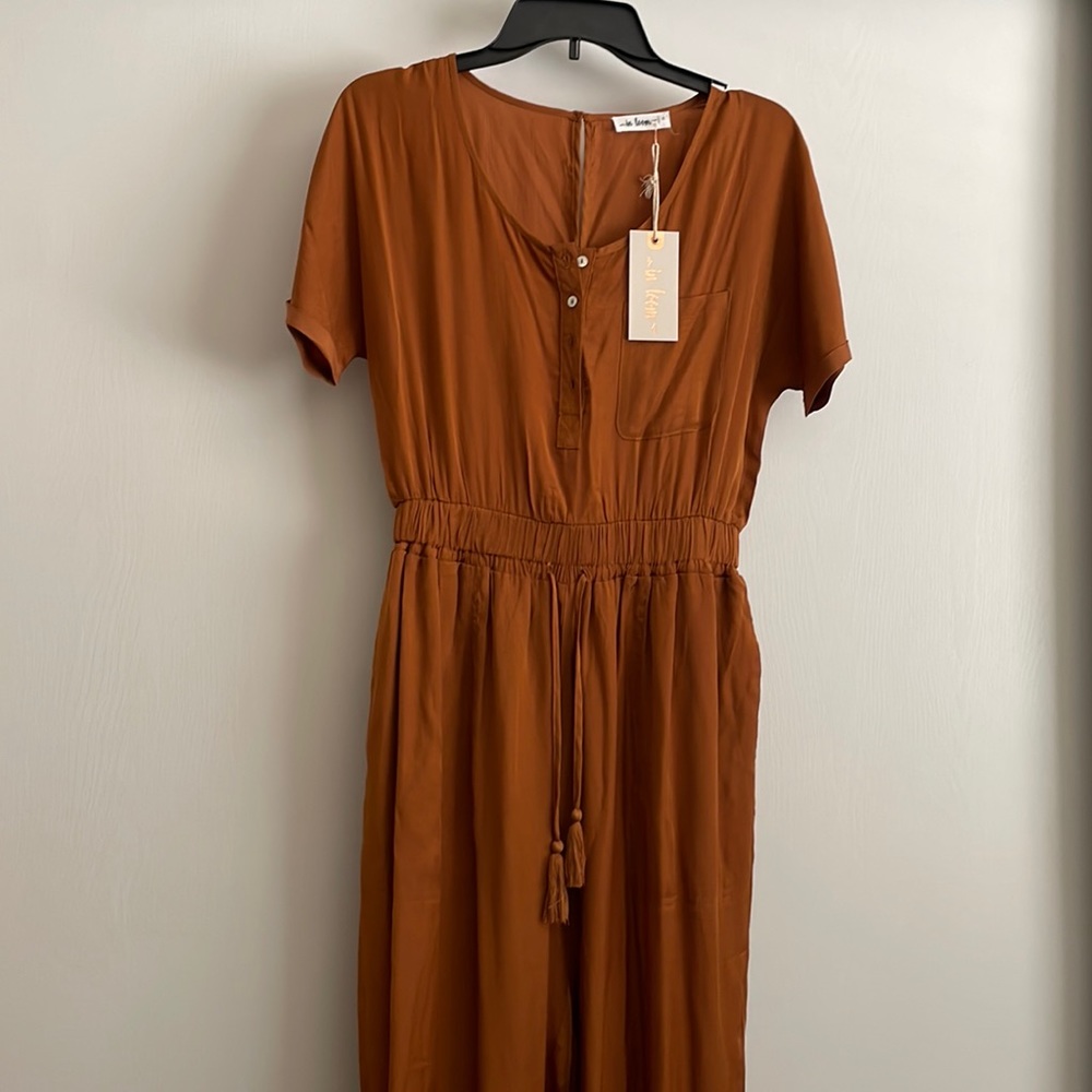 NWT - Burnt Orange Jump Suit